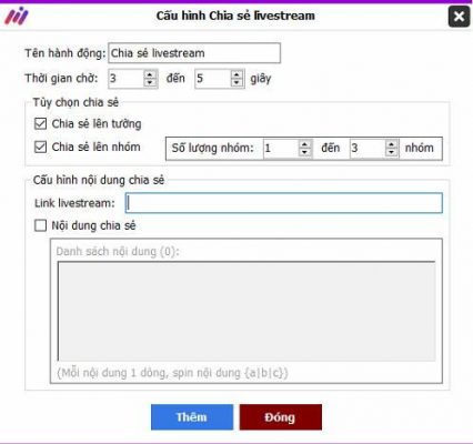 Demo cấu hình chia sẻ live stream với phần mềm Max Care Demo cấu hình chia sẻ live stream bằng Max Care