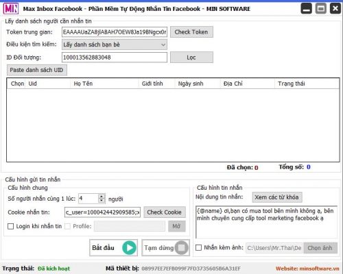 Tool Max Inbox Facebook - Phần mềm tự động nhắn tin facebook, gửi tin nhắn tự động Tool Max Inbox Facebook - Phần mềm tự động nhắn tin facebook, gửi tin nhắn tự động