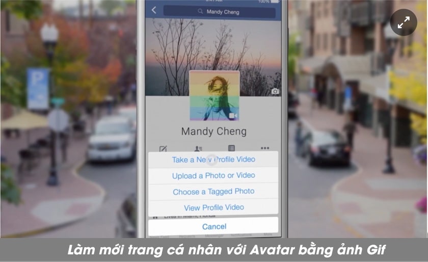 Thủ thuật 6: Cách sử dụng ảnh Gif làm avatar Facebook