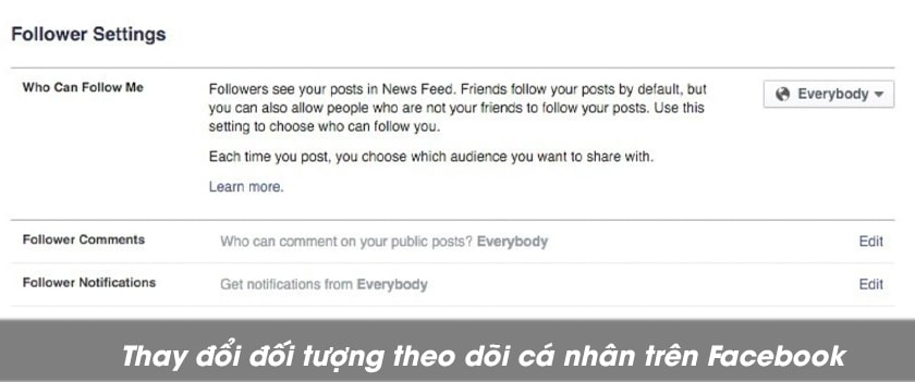 Thủ thuật 7: Cách phân biệt bạn bè với người theo dõi Facebook