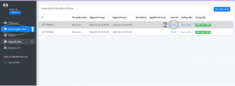 Hướng Dẫn Tải Và Update Phần Mềm MINSoftware Truy cập Quản lý phần mềm