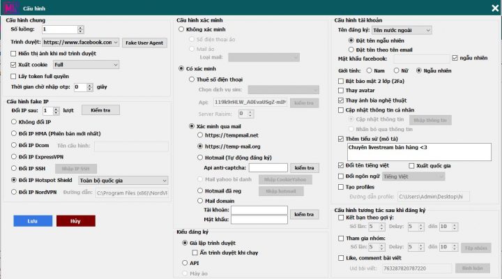 Tool Max Reg Clone - Phần mềm tạo nick facebook ảo, tạo tài khoản facebook marketing facebook Tool Max Reg Clone - Phần mềm tạo nick facebook ảo, tạo tài khoản facebook