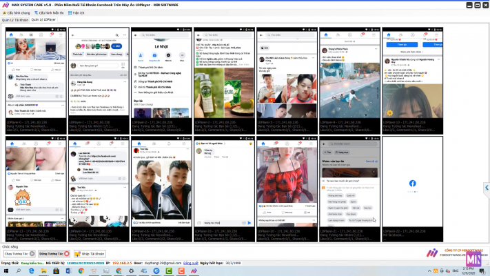 Hàng nghìn nick facebook được quản lý tiện lợi Hàng nghìn nick facebook được quản lý tiện lợi
