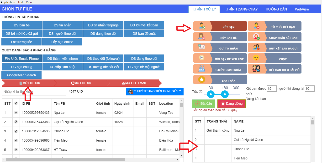 Tool Tự Động Kết Bạn Facebook - Simple Faceboook