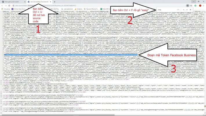 Cách lấy token business facebook Cách lấy token business facebook