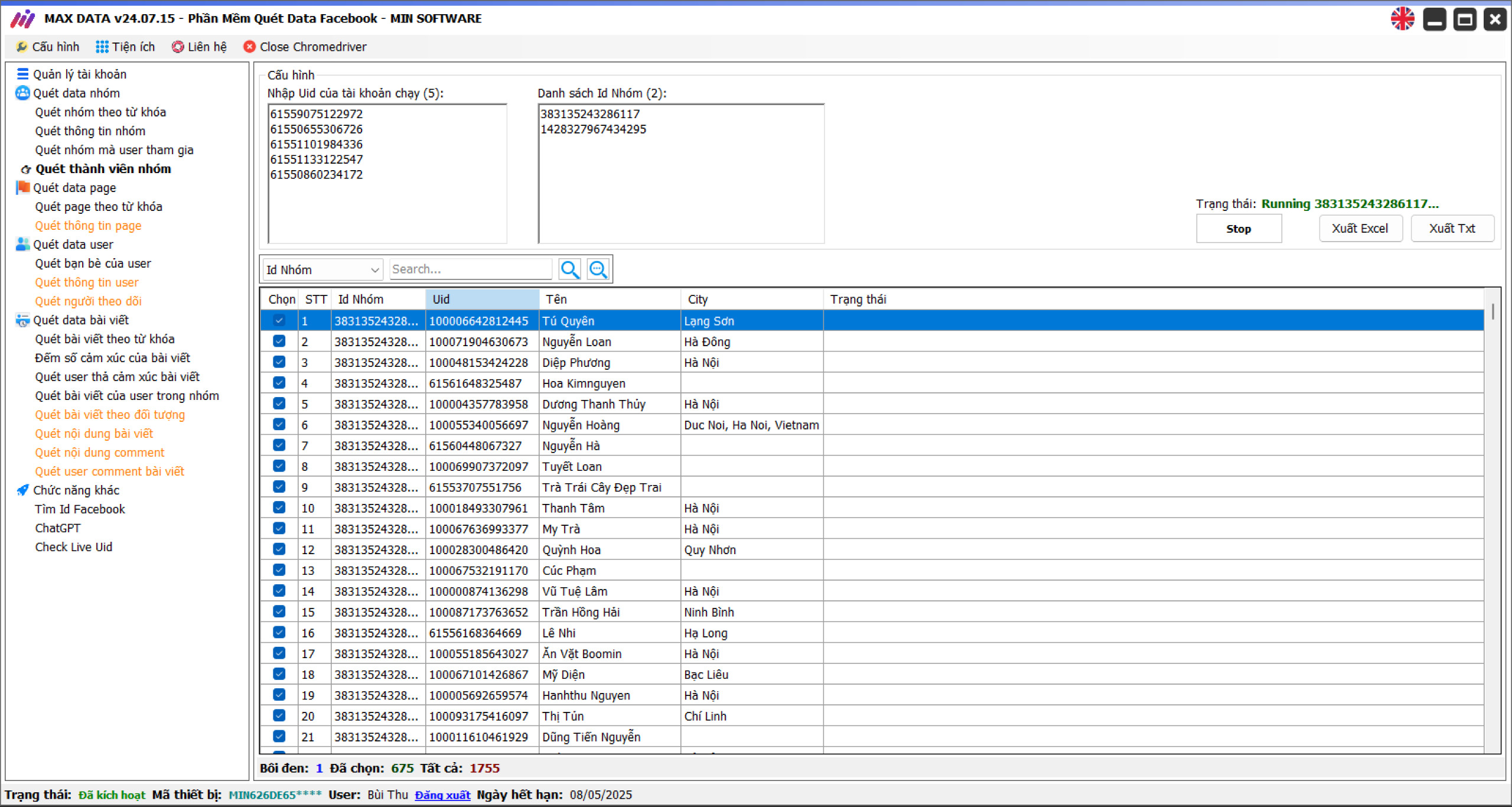 Tool Quét Thành Viên Nhóm Trên Facebook Hiệu Quả Năm 2024
